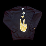 Custom Gold Leather LoveAbove Sweatshirt - Limited Run
