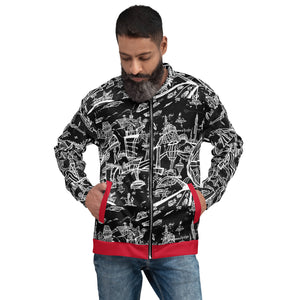 SuperFuture Black Rauthentic Artwear Unisex Bomber Jacket