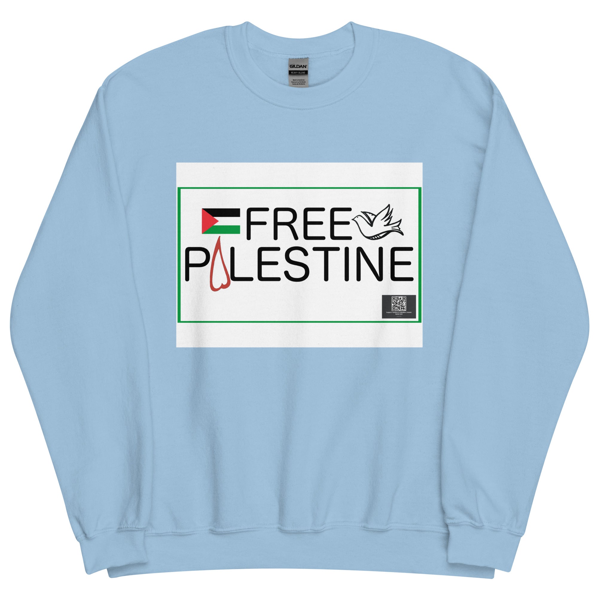 Free Palestine - Relief QR Unisex Sweatshirt