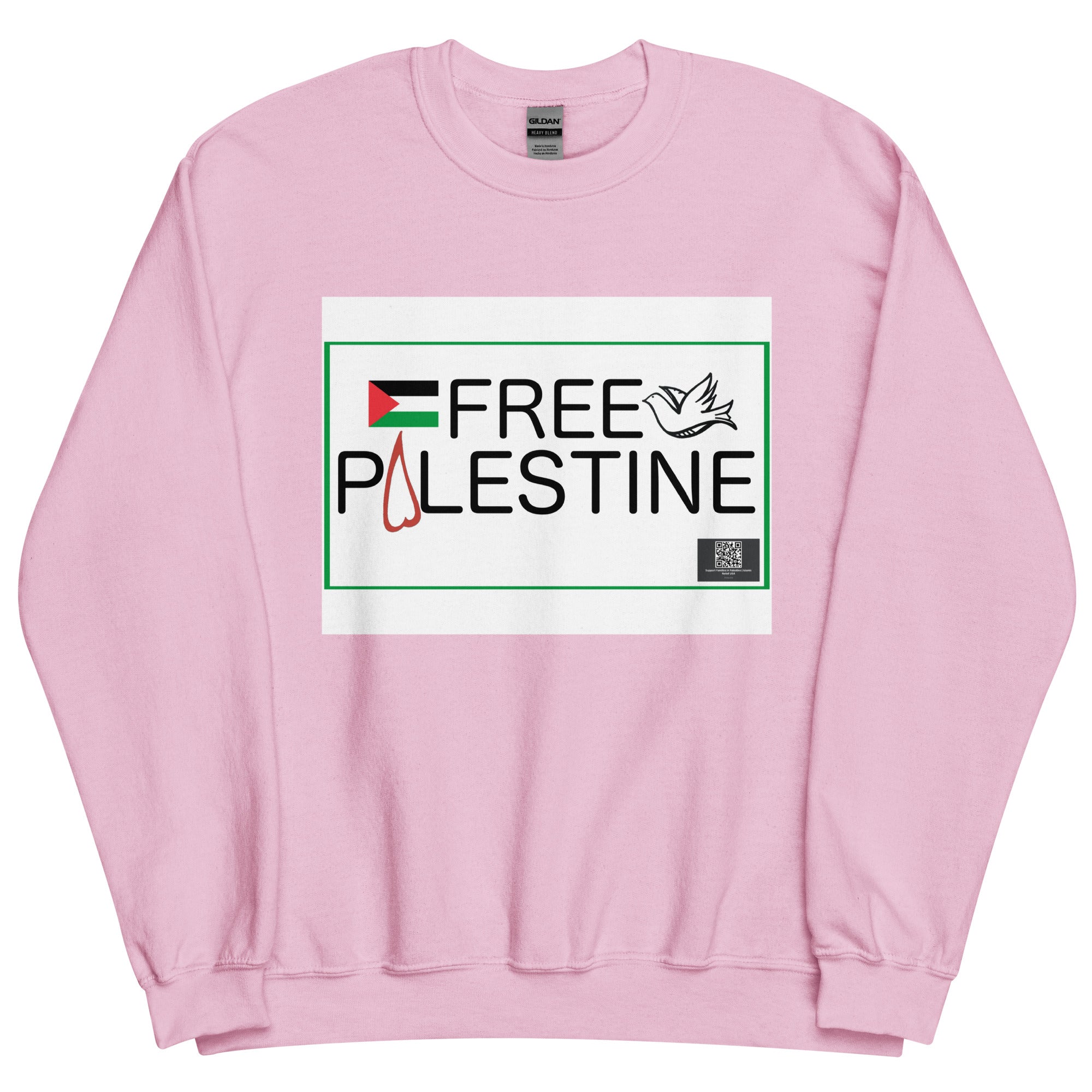 Free Palestine - Relief QR Unisex Sweatshirt