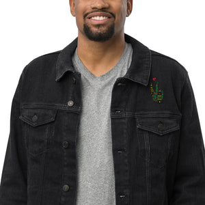 LoveAbove Kente Unisex denim jacket