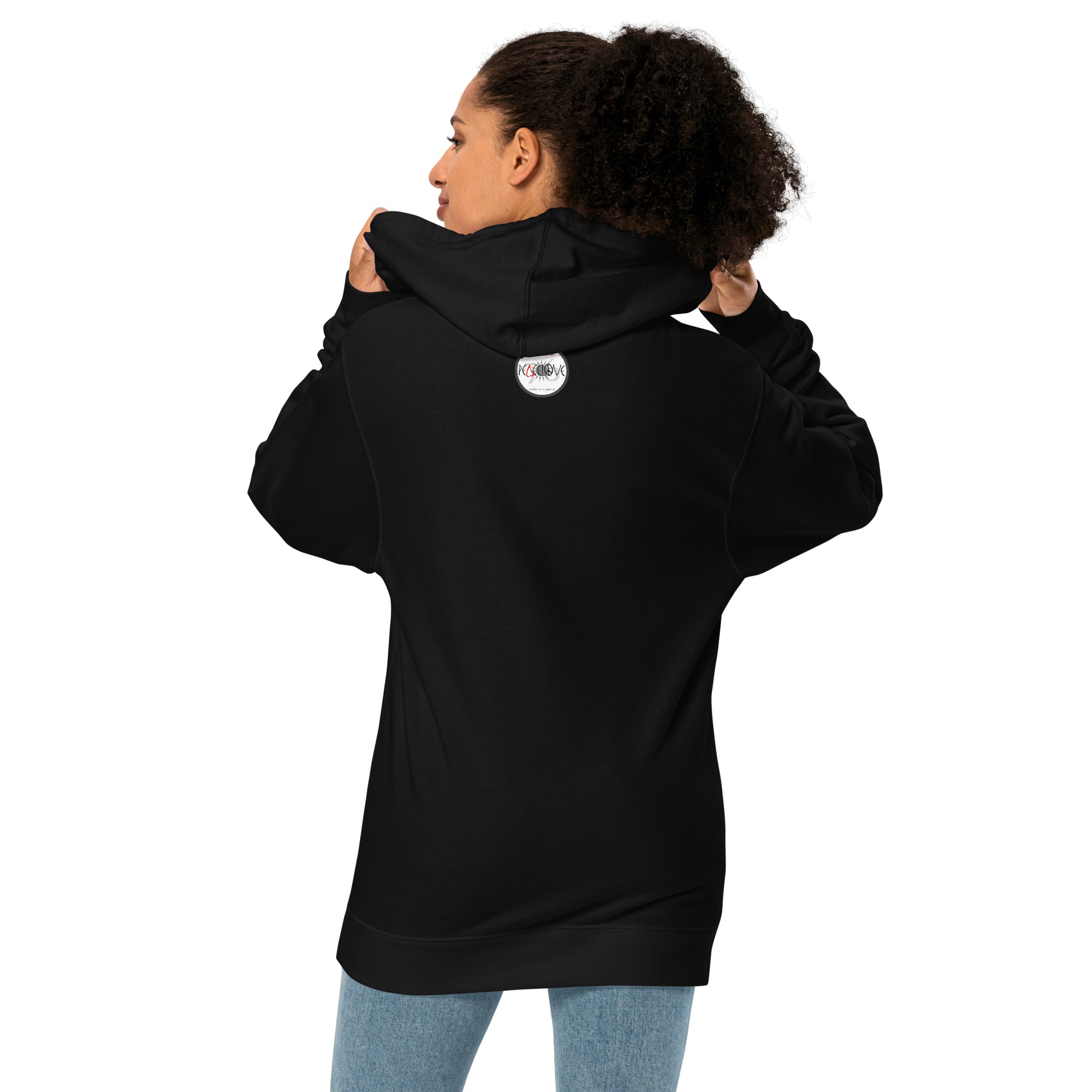 LoveAbove (Embroidered) & Stamped Unisex midweight hoodie