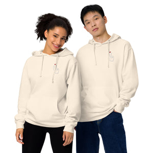 LoveAbove (Embroidered) & Stamped Unisex midweight hoodie