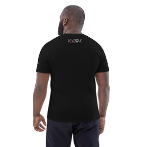 SUDAN QR Relief Unisex organic cotton t-shirt