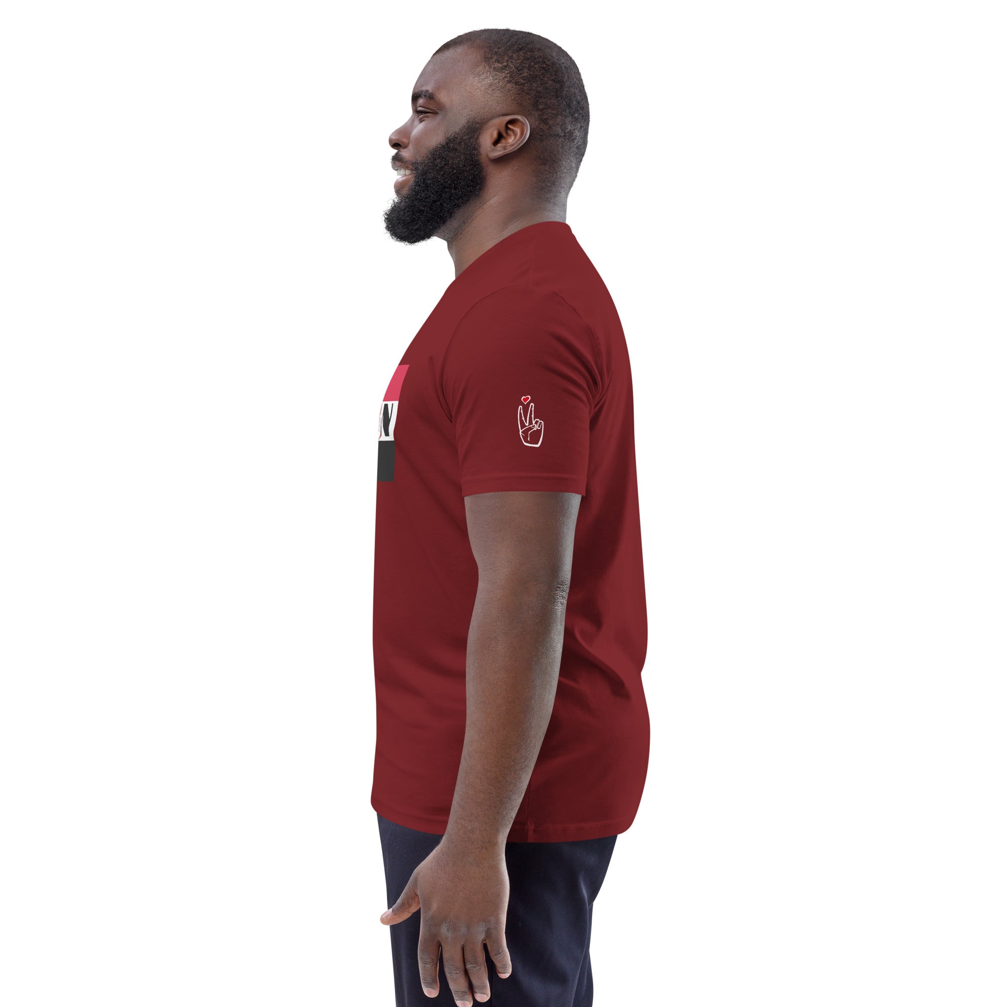 SUDAN QR Relief Unisex organic cotton t-shirt