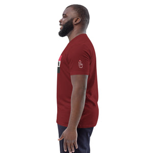 SUDAN QR Relief Unisex organic cotton t-shirt