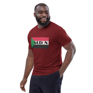 SUDAN QR Relief Unisex organic cotton t-shirt