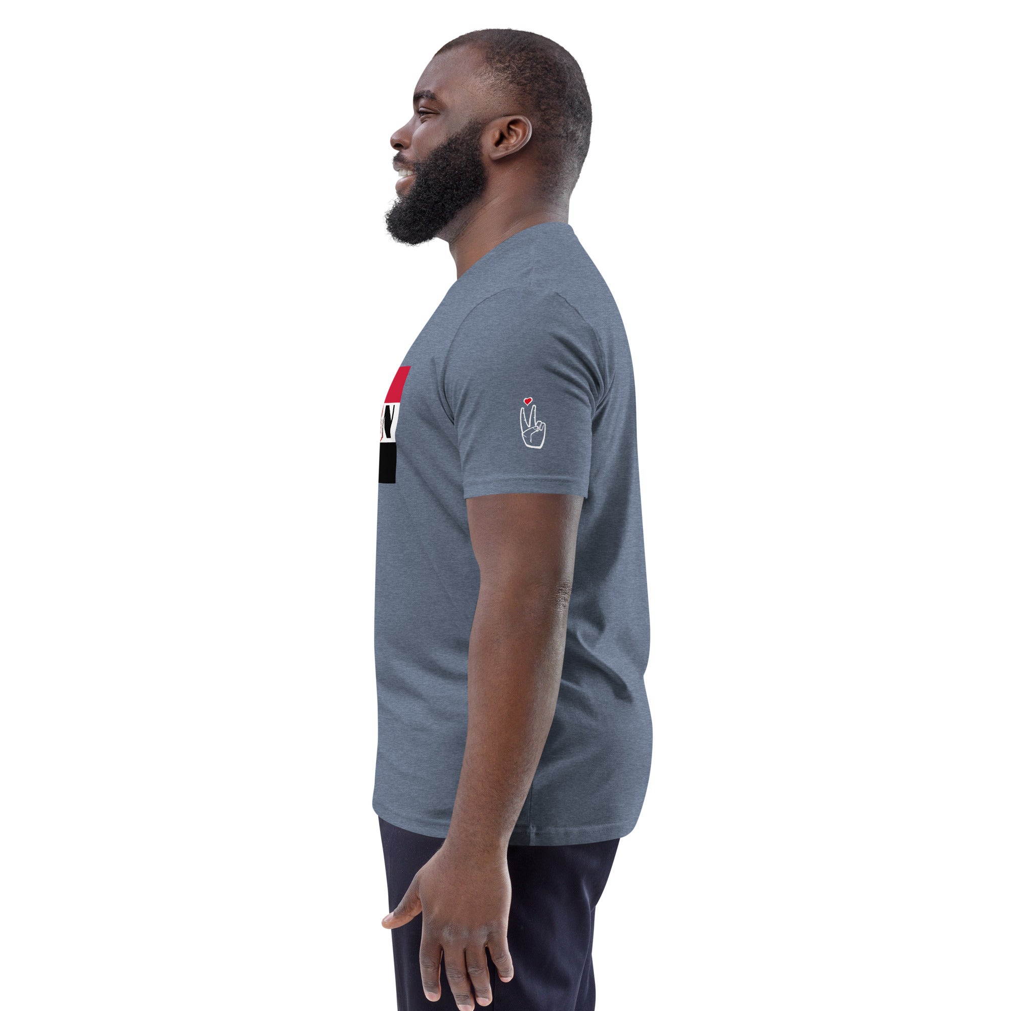 SUDAN QR Relief Unisex organic cotton t-shirt