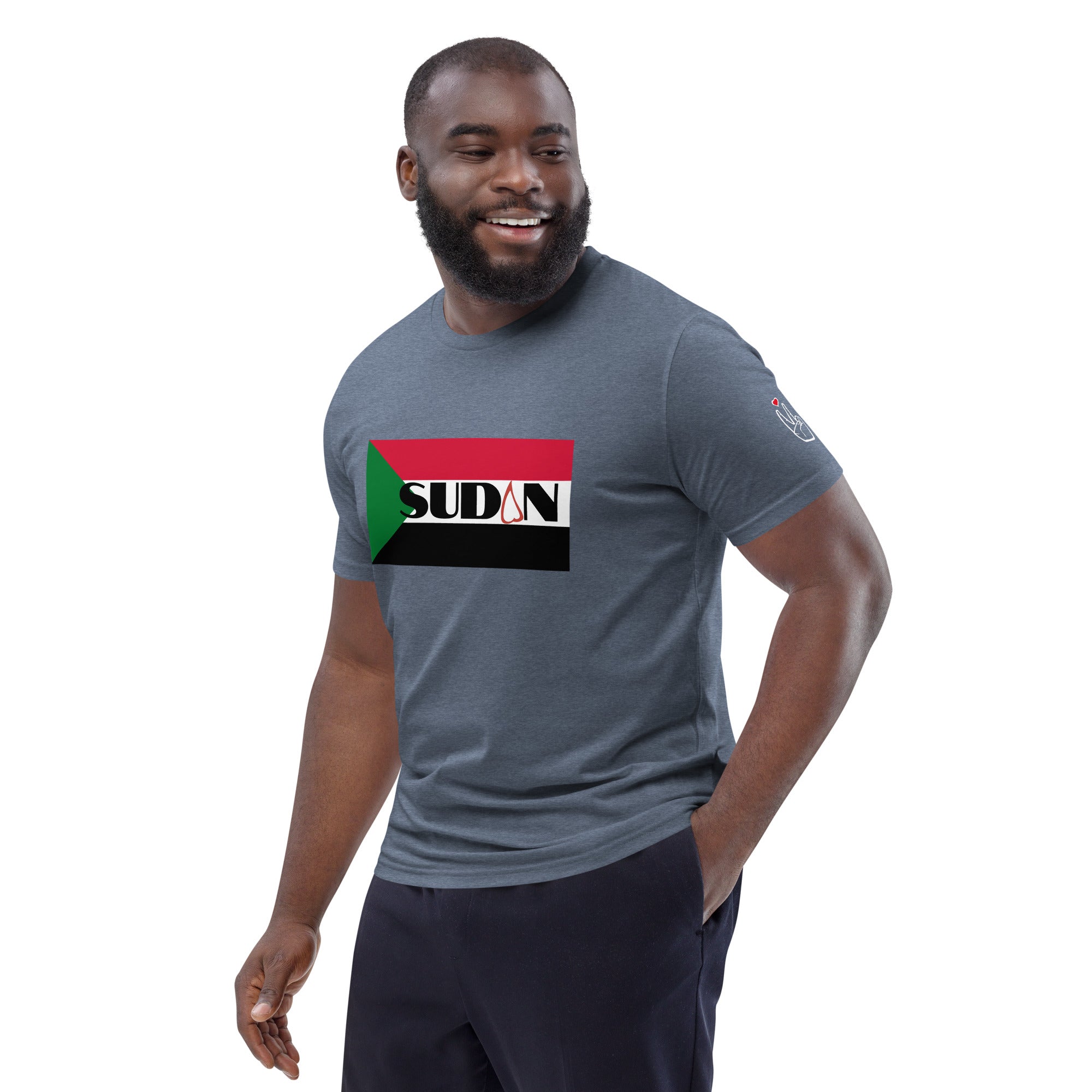 SUDAN QR Relief Unisex organic cotton t-shirt