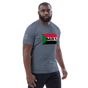 SUDAN QR Relief Unisex organic cotton t-shirt