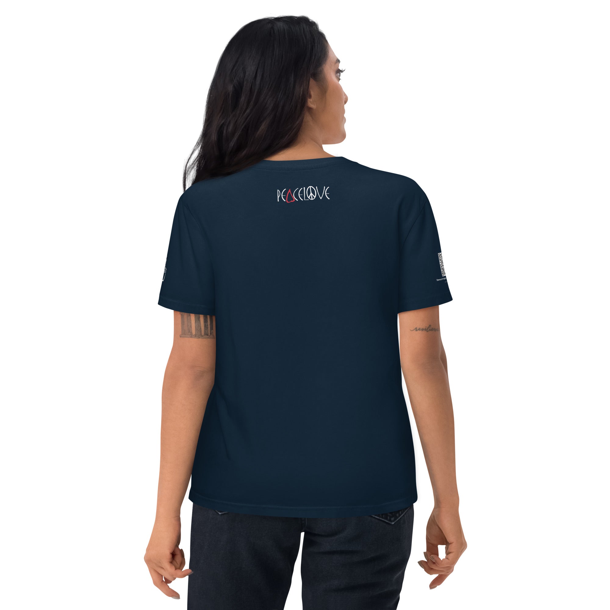 CONGO QR Relief Unisex organic cotton t-shirt