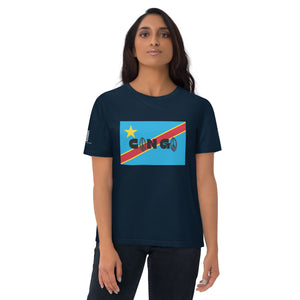 CONGO QR Relief Unisex organic cotton t-shirt
