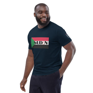SUDAN QR Relief Unisex organic cotton t-shirt