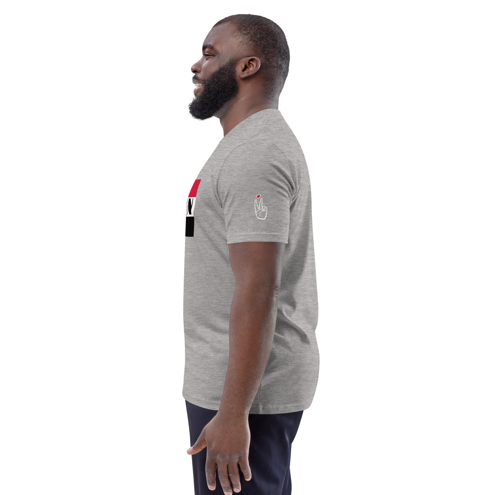 SUDAN QR Relief Unisex organic cotton t-shirt