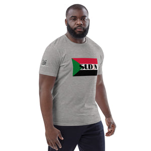 SUDAN QR Relief Unisex organic cotton t-shirt