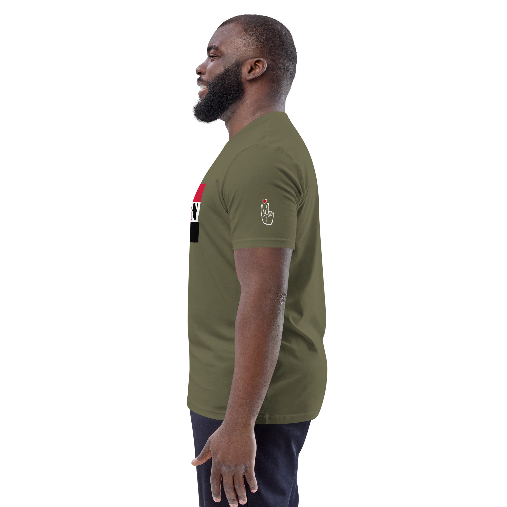 SUDAN QR Relief Unisex organic cotton t-shirt