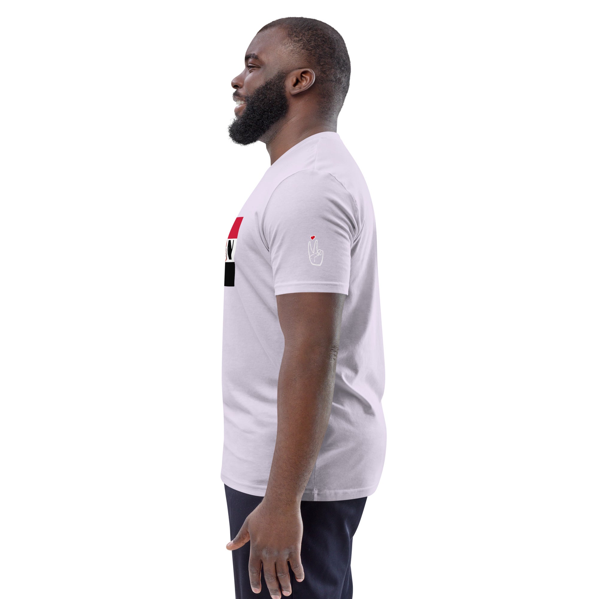 SUDAN QR Relief Unisex organic cotton t-shirt