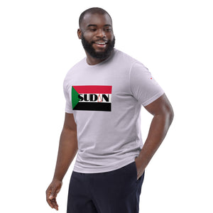 SUDAN QR Relief Unisex organic cotton t-shirt