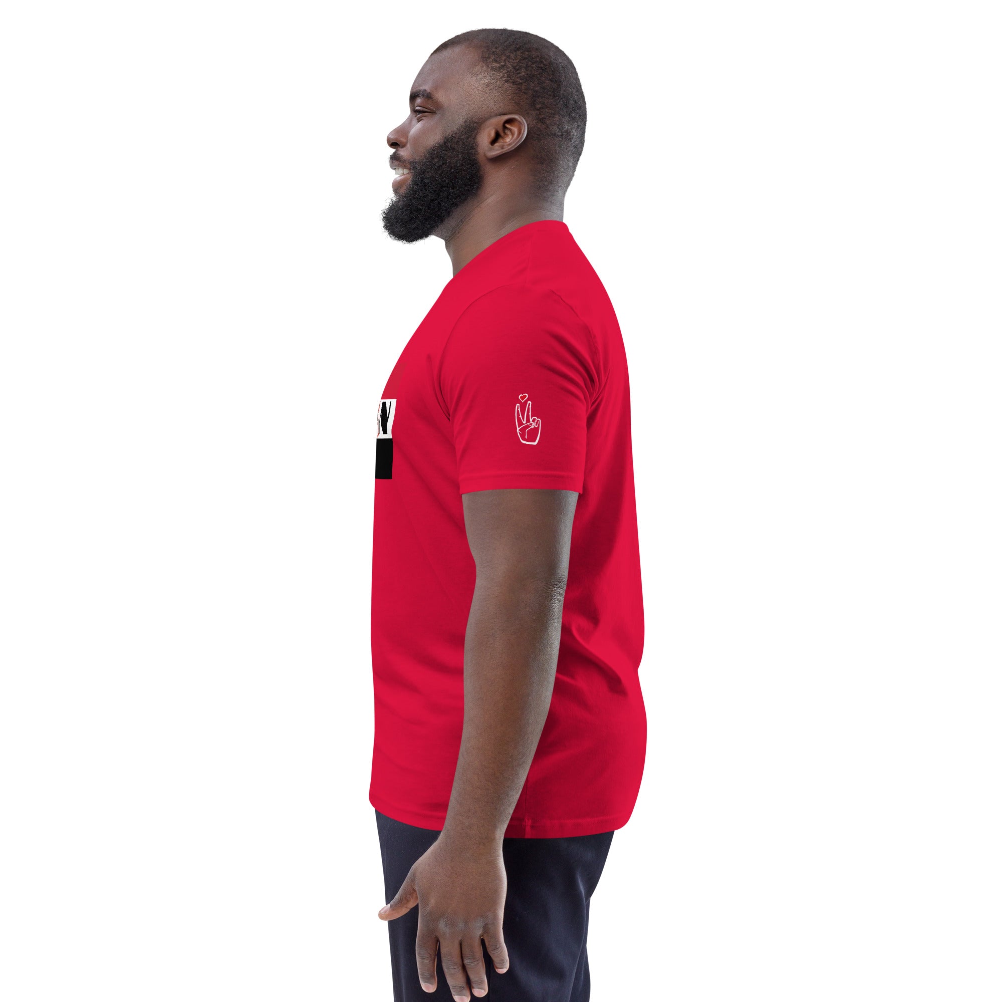 SUDAN QR Relief Unisex organic cotton t-shirt