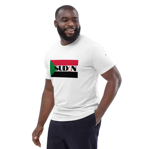 SUDAN QR Relief Unisex organic cotton t-shirt