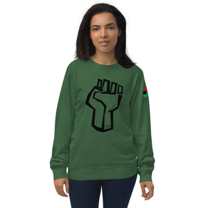 RaPowerFist (blk) Unisex organic sweatshirt