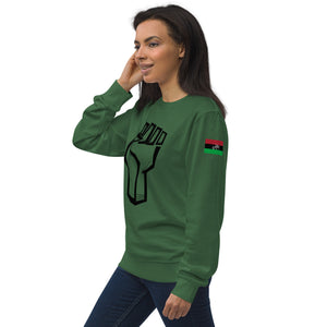 RaPowerFist (blk) Unisex organic sweatshirt