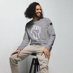 RaPowerFist (wht)Unisex organic sweatshirt