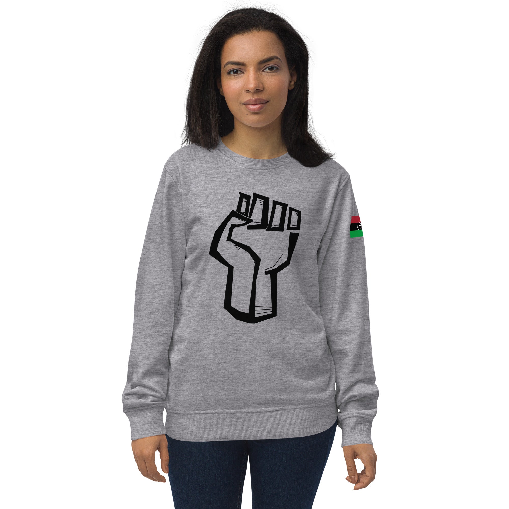 RaPowerFist (blk) Unisex organic sweatshirt