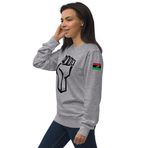 RaPowerFist (blk) Unisex organic sweatshirt