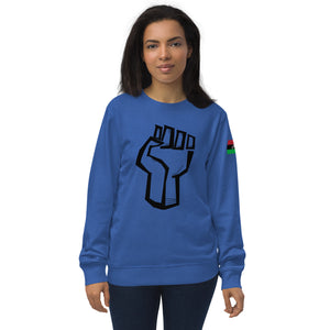 RaPowerFist (blk) Unisex organic sweatshirt