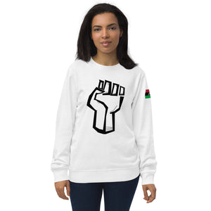 RaPowerFist (blk) Unisex organic sweatshirt