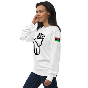 RaPowerFist (blk) Unisex organic sweatshirt