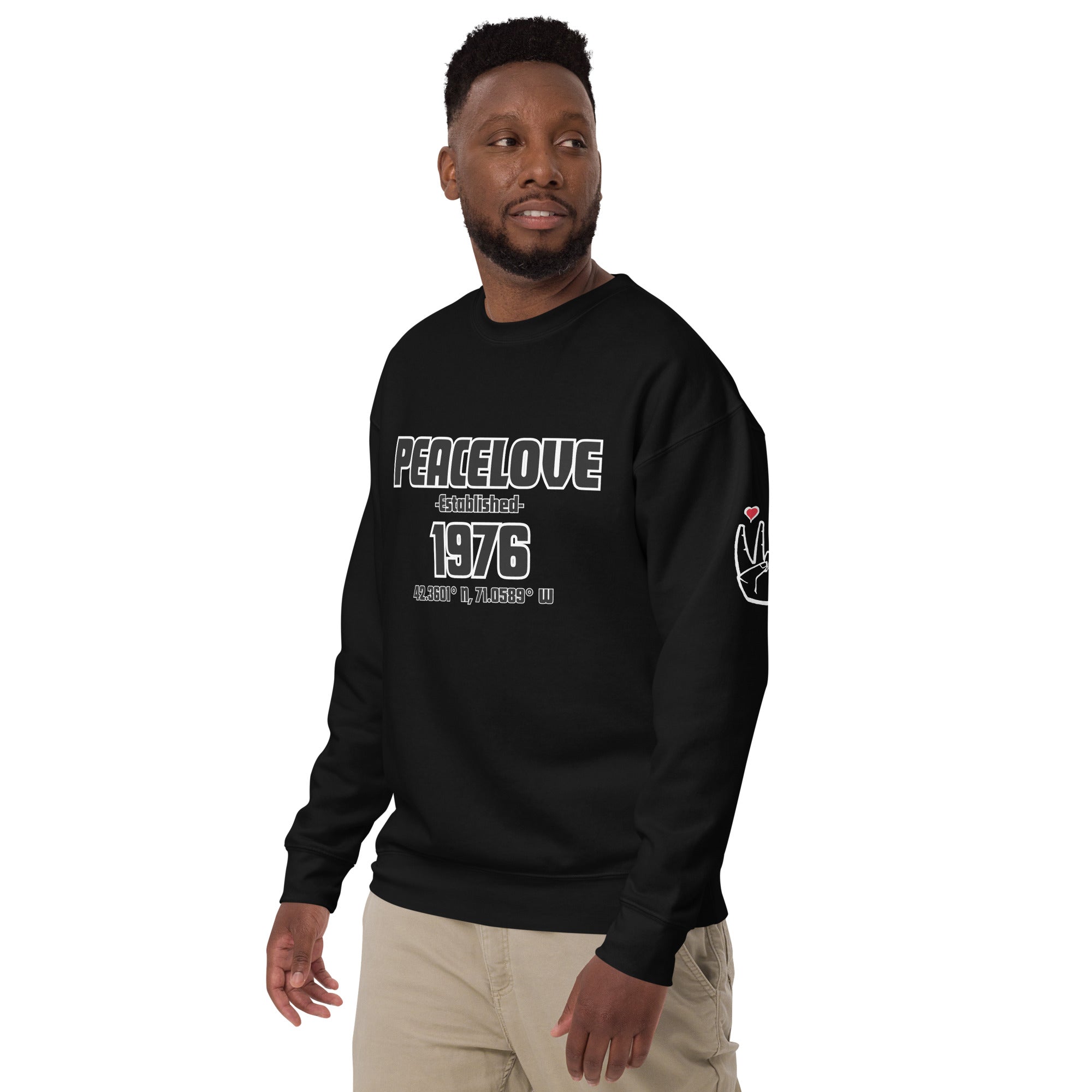 PeaceLove Est 1976 Unisex Premium Sweatshirt