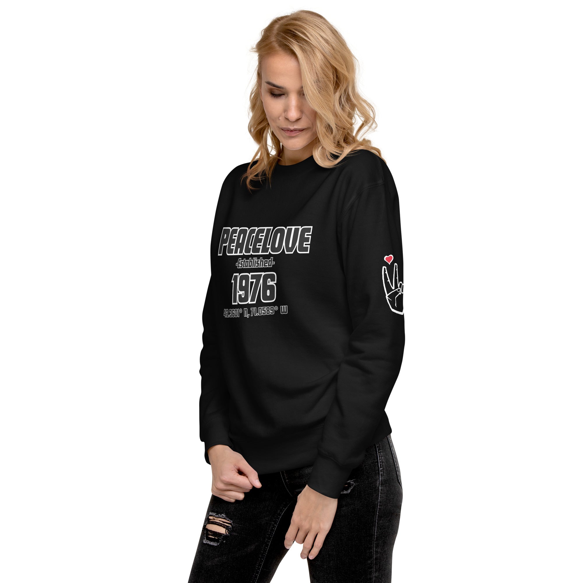 PeaceLove Est 1976 Unisex Premium Sweatshirt