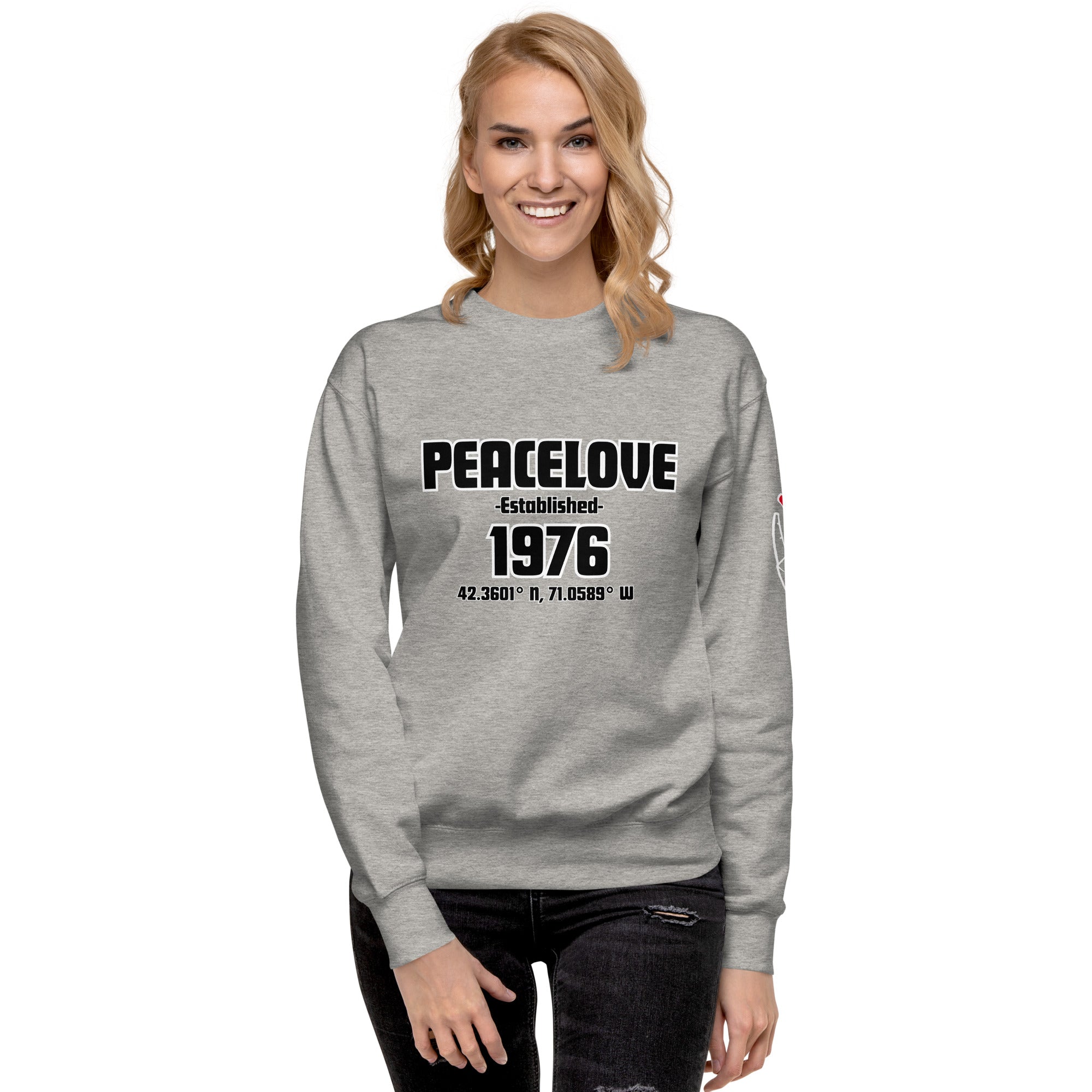 PeaceLove Est 1976 Unisex Premium Sweatshirt