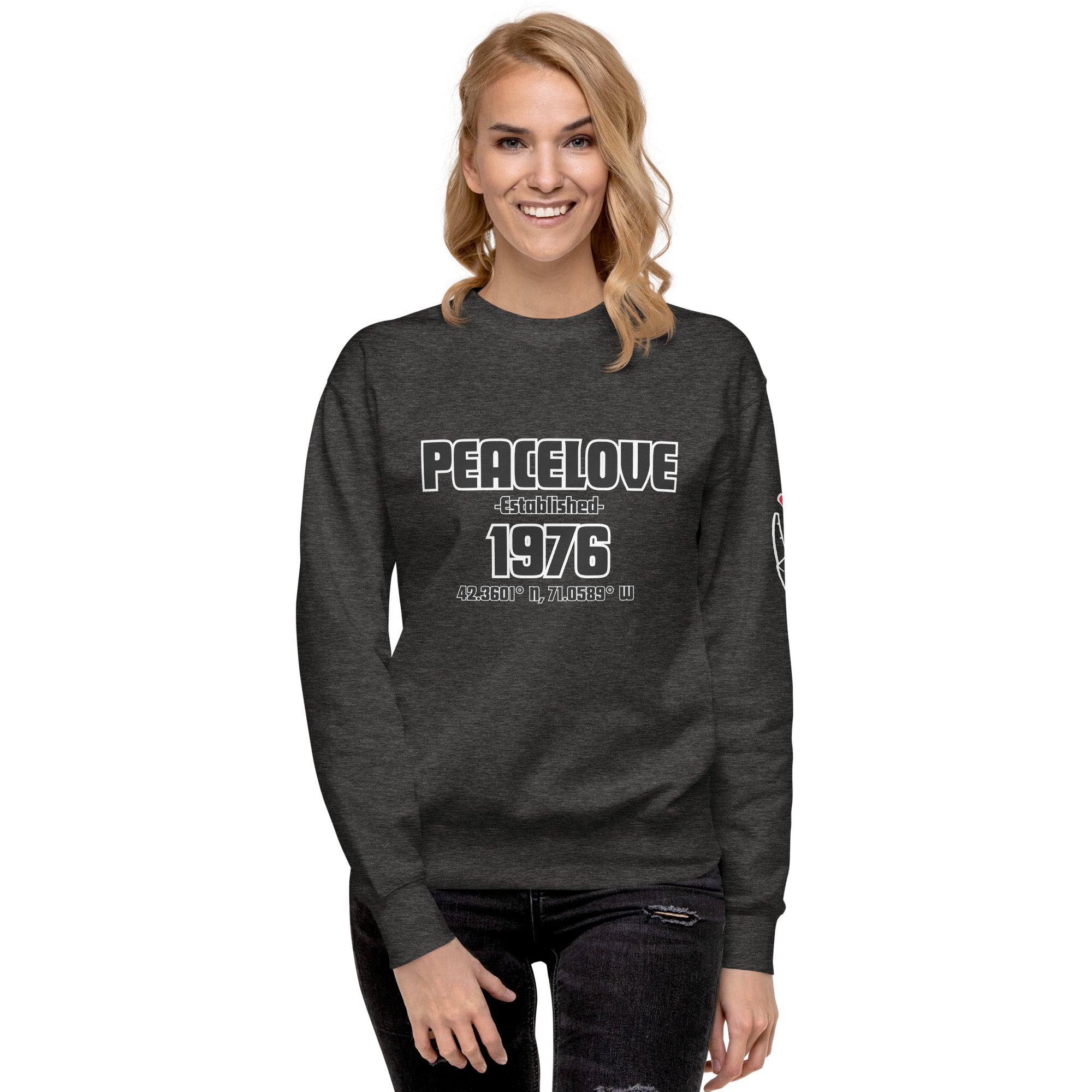 PeaceLove Est 1976 Unisex Premium Sweatshirt