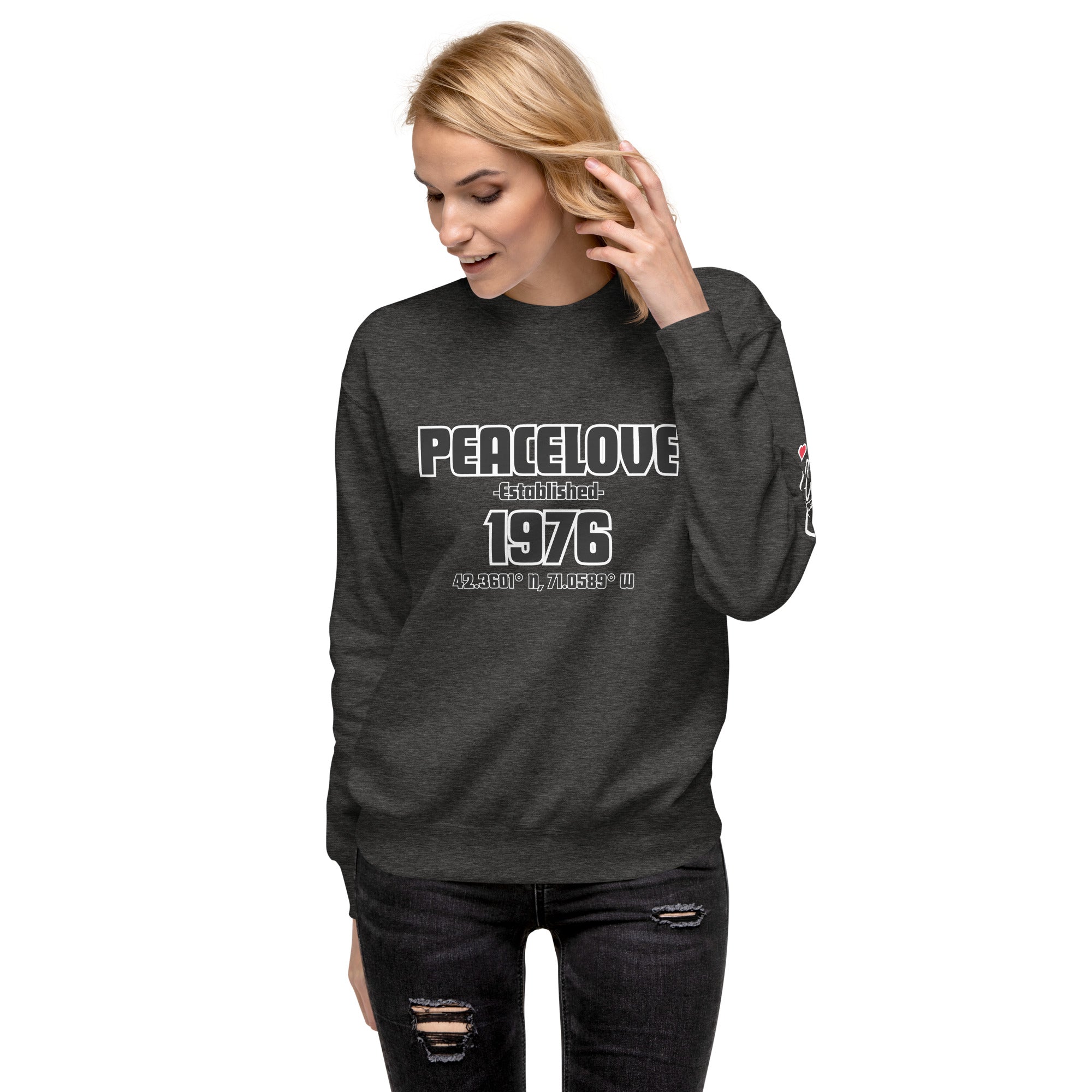 PeaceLove Est 1976 Unisex Premium Sweatshirt