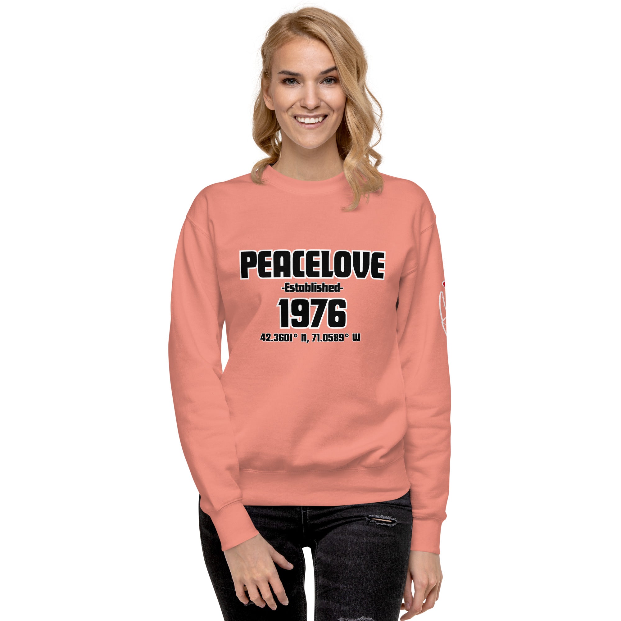 PeaceLove Est 1976 Unisex Premium Sweatshirt