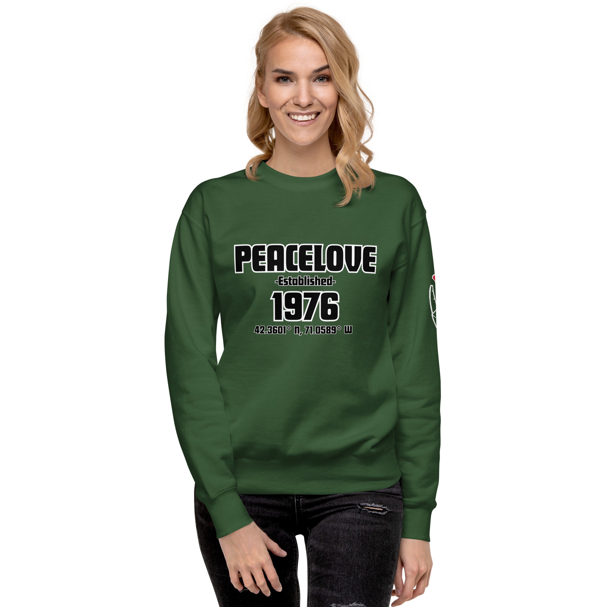 PeaceLove Est 1976 Unisex Premium Sweatshirt