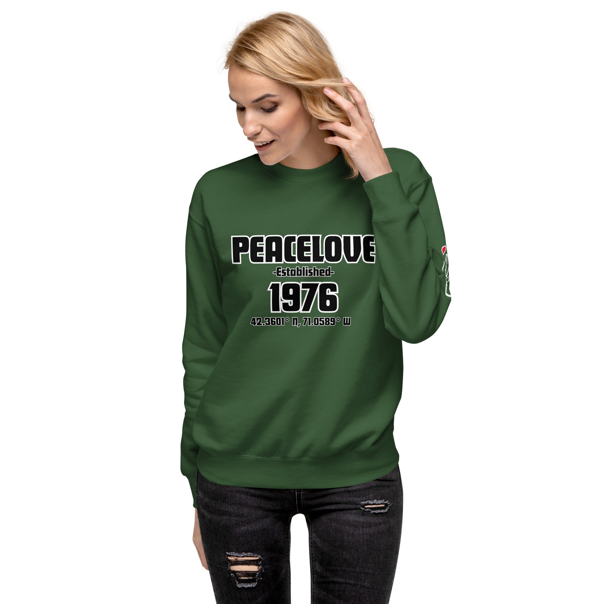 PeaceLove Est 1976 Unisex Premium Sweatshirt