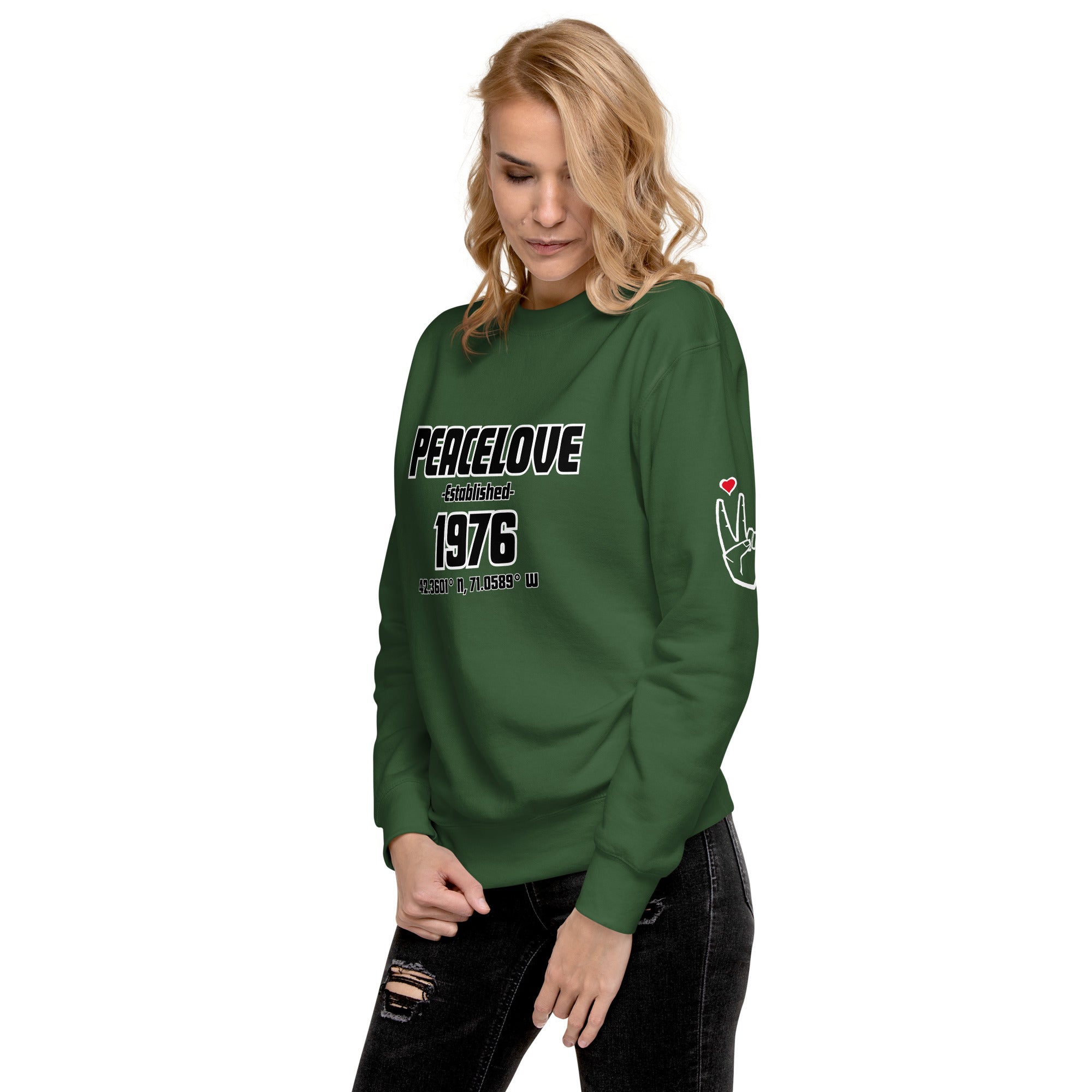 PeaceLove Est 1976 Unisex Premium Sweatshirt
