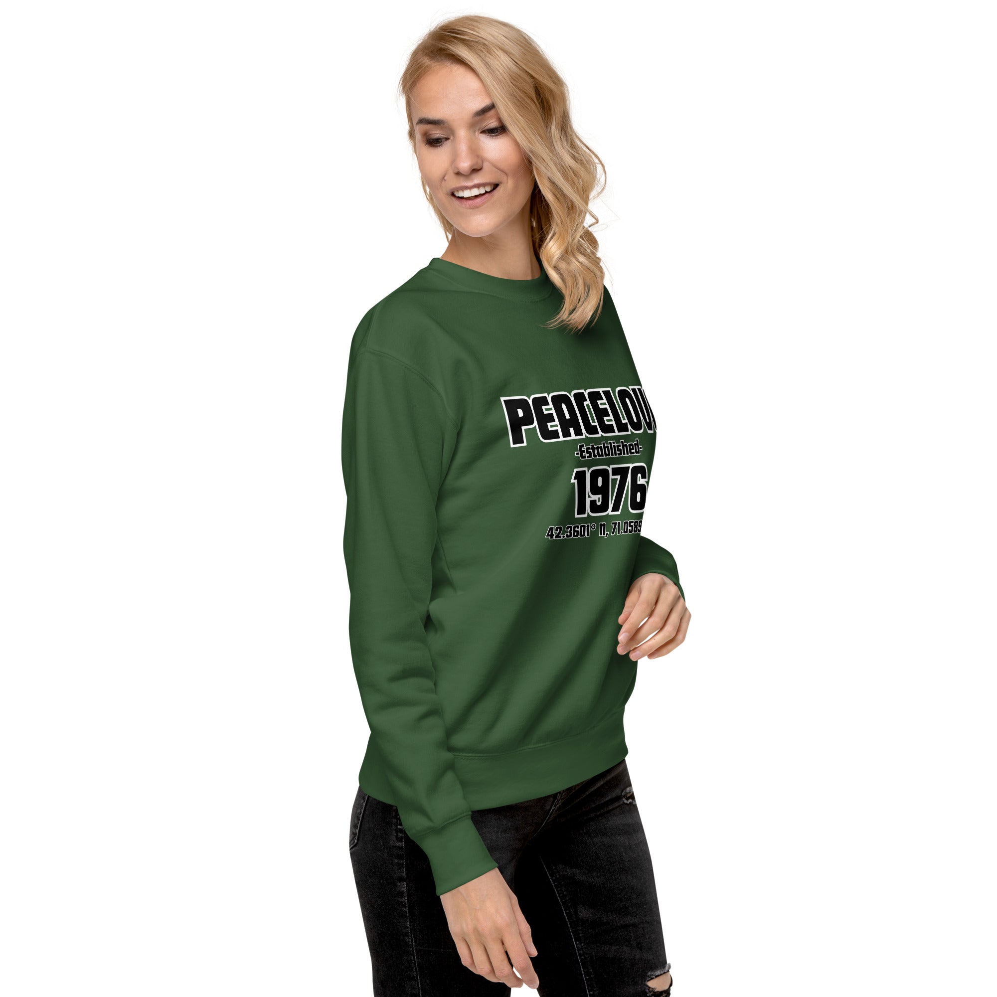 PeaceLove Est 1976 Unisex Premium Sweatshirt