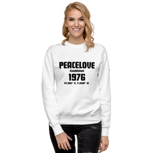 PeaceLove Est 1976 Unisex Premium Sweatshirt