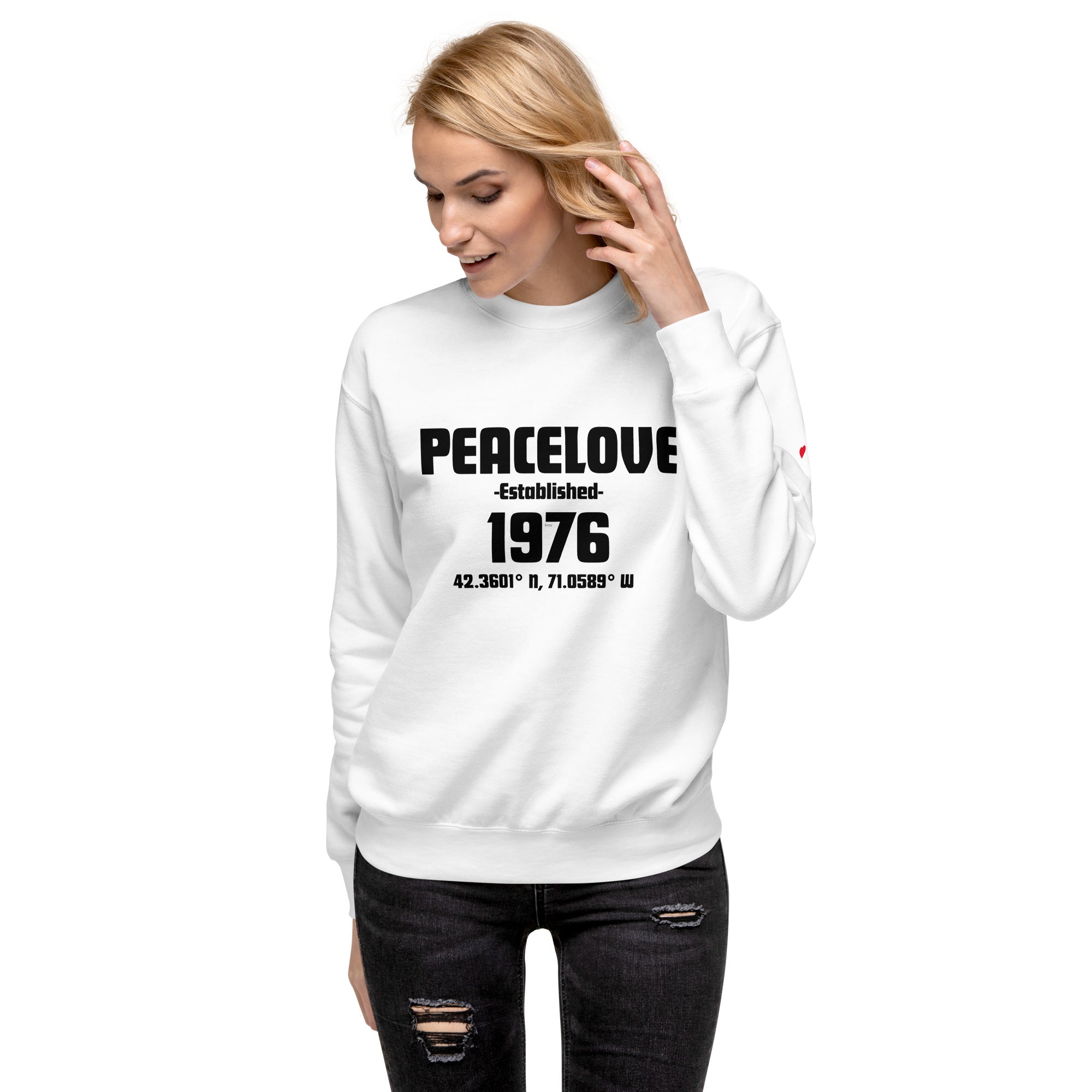 PeaceLove Est 1976 Unisex Premium Sweatshirt