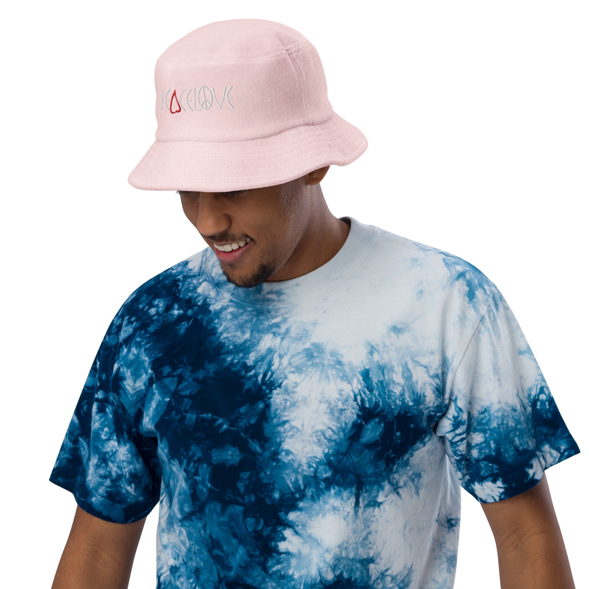 PeaceLove Unstructured terry cloth bucket hat