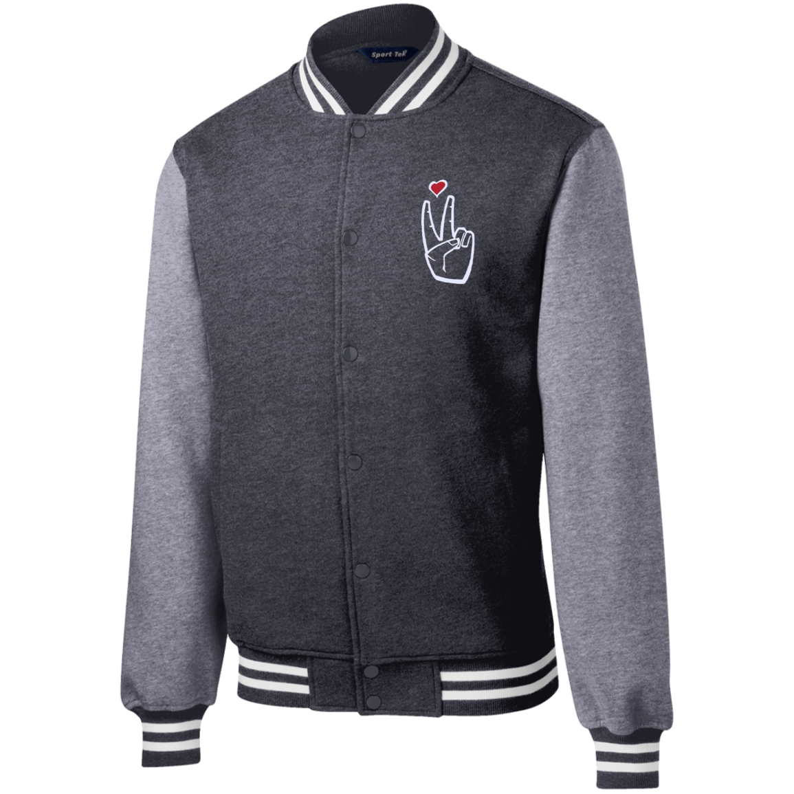 LoveAbove Fleece Letterman Jacket
