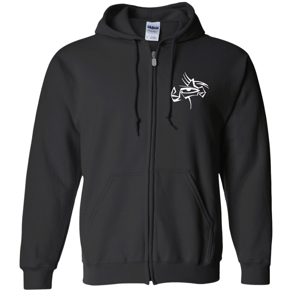 Eye Of Rauthentic Zip Up Hooded Sweatshirt Embroidered