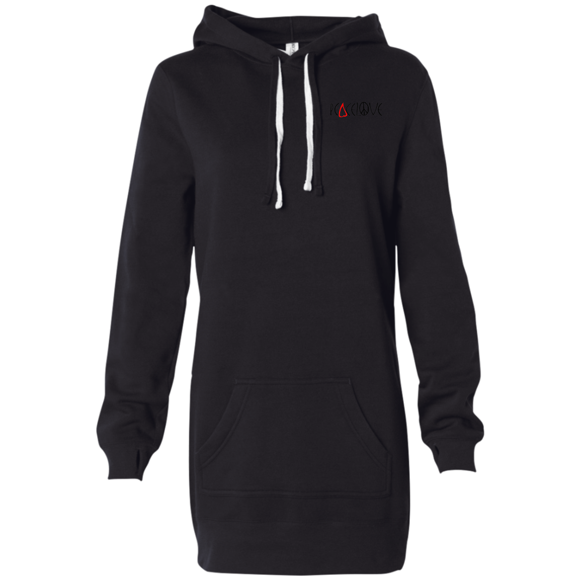 Peacelove Women's Hooded Pullover Dress