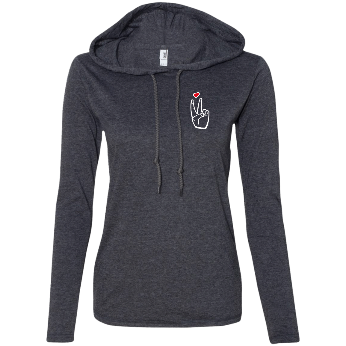 LoveAbove(left) Ladies' T-Shirt Hoodie