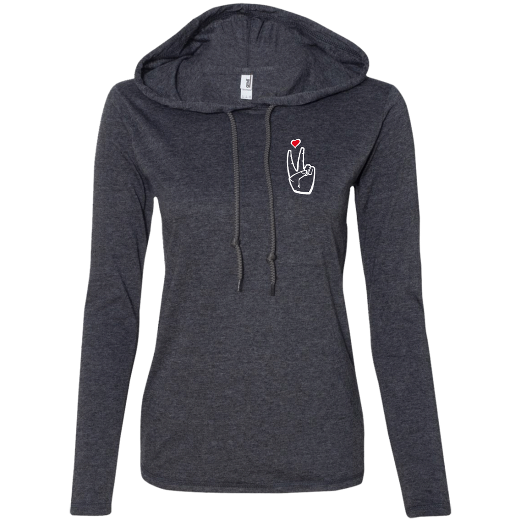 LoveAbove(left) Ladies' T-Shirt Hoodie